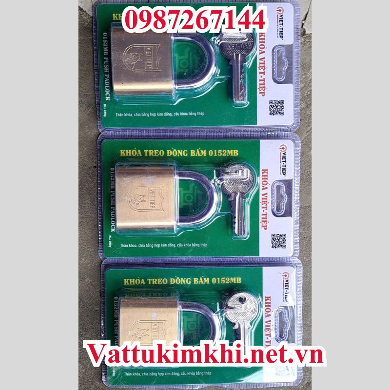 Khóa treo đồng bấm 0152MB Việt Tiệp