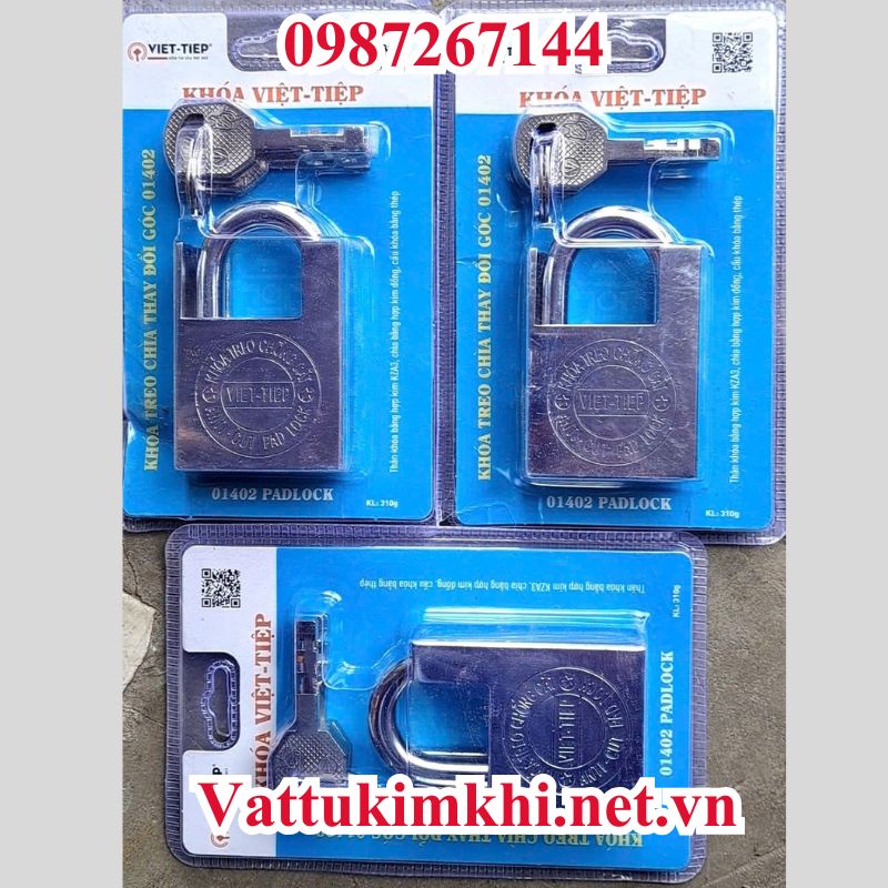 Khóa treo chìa thay đổi góc 01402 Việt Tiệp