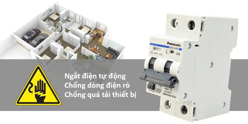 Những Ưu Điểm Nổi Bật Của Cầu Dao RCBO Panasonic