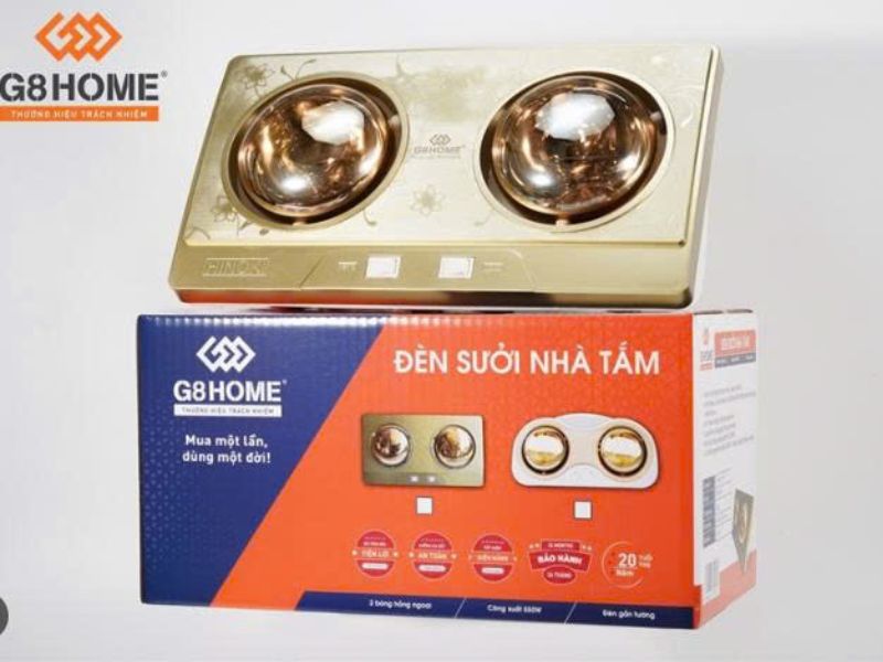 giới thiệu về đèn sưởi nhà tắm g8