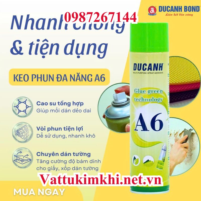 Ứng dụng thực tế của keo phun A6 Đức Anh