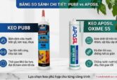 So sánh keo PU88 và Aposil chi tiết